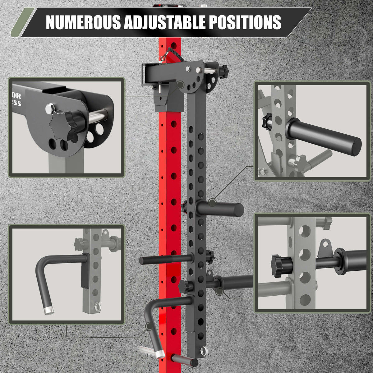 Lever Arms Attachment for 2x3 Power Rack | Jammer arms