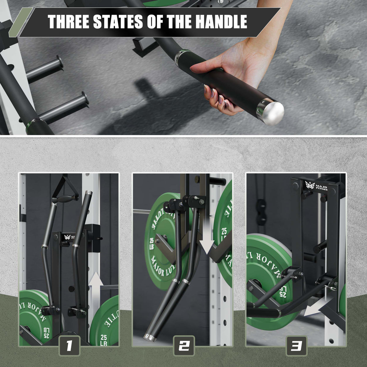 Shoulder Attachment Rig Rack Major Fitness Shoulder Lateral Raise Attachment for 2x3 Rack